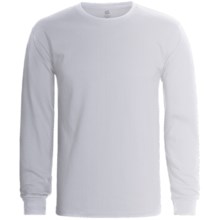 Hanes 50/50 ComfortBlend® T-Shirt - Long Sleeve (For Men and Women) in White - 2nds