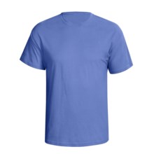 Hanes 5.2 oz Heavyweight 50/50 T-Shirt - Short Sleeve (For Men and Women) in Medium Blue - 2nds