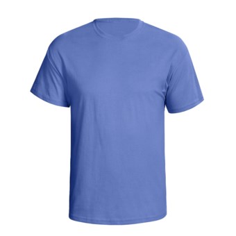 Hanes 5.2 oz Heavyweight 50/50 T-Shirt - Short Sleeve (For Men and Women) in Medium Blue