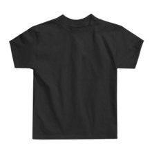 Hanes Authentic Open End T-Shirt - Cotton, Short Sleeve (For Youth) in Black - 2nds