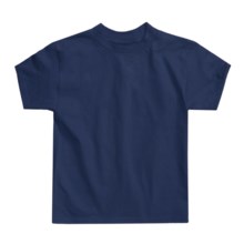 Hanes Authentic Open End T-Shirt - Cotton, Short Sleeve (For Youth) in Navy - 2nds