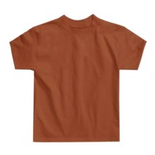Hanes Authentic Open End T-Shirt - Cotton, Short Sleeve (For Youth) in Tan - 2nds