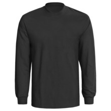 Hanes Authentic Open End T-Shirt -  Tagless, Long Sleeve (For Men and Women) in Black - 2nds