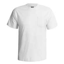 Hanes Beefy-T Pocket T-Shirt - Ring-Spun Cotton, Short Sleeve (For Men) in White - 2nds