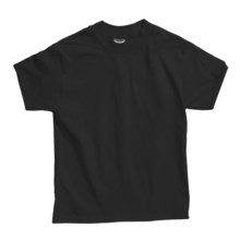 Hanes Beefy T-Shirt - Short Sleeve (For Youth) in Black - 2nds