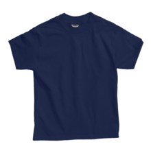 Hanes Beefy T-Shirt - Short Sleeve (For Youth) in Dark Blue - 2nds