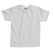Hanes Beefy T-Shirt - Short Sleeve (For Youth) in Light Grey Heather - 2nds