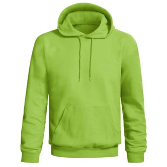 Hanes Comfort-Blend Fleece Hoodie Sweatshirt - Pullover (For Men and Women) in Yellow Green
