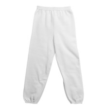 Hanes Comfort Blend Sweatpants (For Youth) in White - 2nds