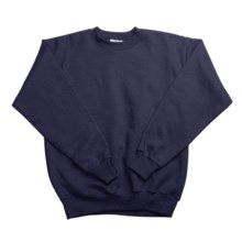 Hanes Comfortblend Fleece Sweatshirt - Crew Neck (For Youth) in Dark Blue - 2nds