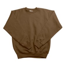 Hanes Comfortblend Fleece Sweatshirt - Crew Neck (For Youth) in Dark Brown - 2nds