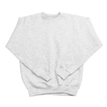Hanes Comfortblend Fleece Sweatshirt - Crew Neck (For Youth) in Light Grey Heather - 2nds