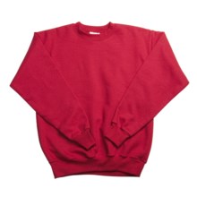 Hanes Comfortblend Fleece Sweatshirt - Crew Neck (For Youth) in Red - 2nds