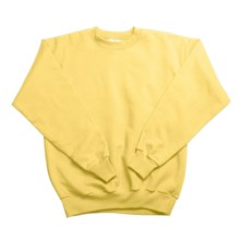 Hanes Comfortblend Fleece Sweatshirt - Crew Neck (For Youth) in Yellow - 2nds