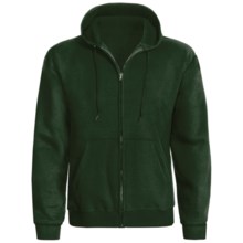Hanes ComfortBlend® Hoodie Sweatshirt - Full Zip (For Men and Women) in Dark Green - 2nds
