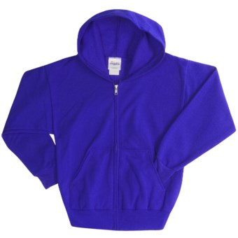 Hanes ComfortBlend® Hoodie Sweatshirt - Full-Zip (For Youth) in Royal