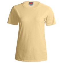 Hanes ComfortSoft Cotton T-Shirt - Short Sleeve (For Women) in Yellow - 2nds