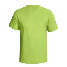 Hanes Comfortsoft Heavyweight T-Shirt - 5.5. oz. Cotton, Short Sleeve (For Men and Women) in Yellow Green - 2nds