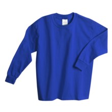Hanes Comfortsoft T-Shirt - Heavyweight, Long Sleeve (For Youth) in Royal - 2nds