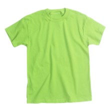 Hanes Comfortsoft T-Shirt - Heavyweight, Short Sleeve (For Youth) in Yellow Green - 2nds
