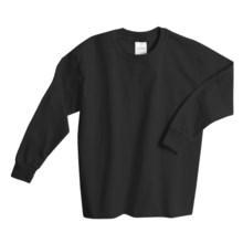 Hanes Comfortsoft T-Shirt -, Long Sleeve (For Youth) in Black - 2nds