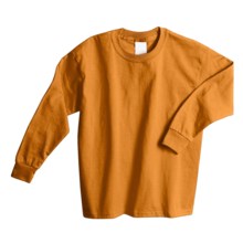 Hanes Comfortsoft T-Shirt -, Long Sleeve (For Youth) in Gold - 2nds
