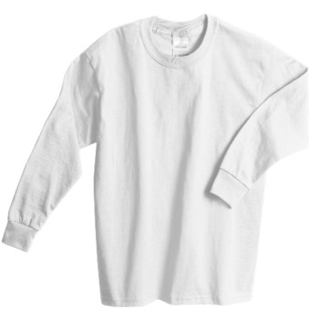 Hanes Comfortsoft T-Shirt -, Long Sleeve (For Youth) in White