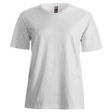 Hanes ComfortSoft T-Shirt - V-Neck, Short Sleeve (For Women) in White - 2nds