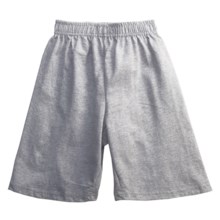 Hanes Cotton Jersey Shorts (For Boys) in Grey Heather - 2nds