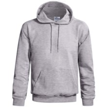 Hanes Cotton-Rich Fleece Pullover Hoodie Sweatshirt - No Shrink, Pill Resistant (For Men) in Light Steel - 2nds