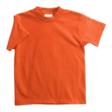 Hanes Heavyweight 50/50 T-Shirt - Short Sleeve (For Youth) in Orange - 2nds