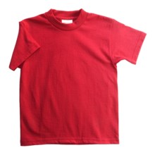 Hanes Heavyweight 50/50 T-Shirt - Short Sleeve (For Youth) in Red - 2nds