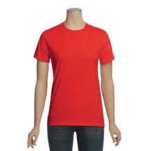 Hanes Heavyweight Cotton Tubular T-Shirt - Short Sleeve (For Women) in Red - 2nds