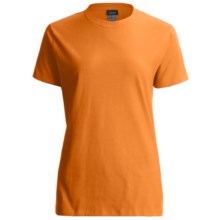 Hanes LightweightT-Shirt - Crew Neck, Short Sleeve (For Women) in Orange - 2nds