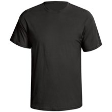 Hanes Nano 4.5 oz Premium Combed Cotton T-Shirt - Short Sleeve (For Men and Women) in Black - 2nds