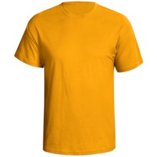 Hanes Nano 4.5 oz Premium Combed Cotton T-Shirt - Short Sleeve (For Men and Women) in Gold - 2nds