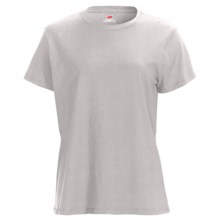 Hanes Nano T-Shirt - Short Sleeve (For Women) in Light Grey - 2nds