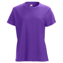 Hanes Nano T-Shirt - Short Sleeve (For Women) in Purple - 2nds