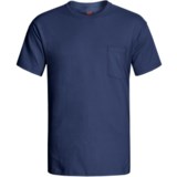 Hanes Open End Pocket T-Shirt - Cotton, Short Sleeve (For Men and Women)