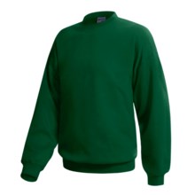 Hanes Pill-Resistant Fleece Sweatshirt - Cotton-Rich 9 oz (For Men and Women) in Dark Green - 2nds