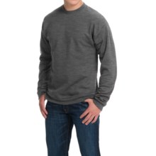 Hanes Premium EcoSmart Sweatshirt - Cotton Fleece (For Men and Women) in Slate Heather - 2nds