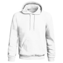 Hanes Printpro Cotton-Rich Fleece Pullover Hoodie Sweatshirt (For Men and Women) in White - 2nds