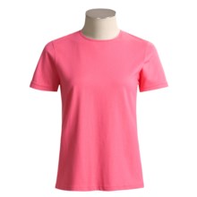 Hanes Silver For Her Shirt - Ring-Spun Cotton, Short Sleeve (For Women) in Pink - Closeouts