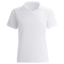 Hanes StayClean Jersey Polo Shirt - Short Sleeve (For Women) in White - 2nds