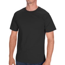 Hanes Tagless Cotton T-Shirt - Short Sleeve (For Men and Women) in Black - 2nds