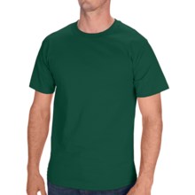 Hanes Tagless Cotton T-Shirt - Short Sleeve (For Men and Women) in Dark Green - 2nds