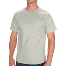 Hanes Tagless Cotton T-Shirt - Short Sleeve (For Men and Women) in Grey Heather - 2nds