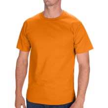 Hanes Tagless Cotton T-Shirt - Short Sleeve (For Men and Women) in Orange - 2nds