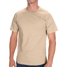 Hanes Tagless Cotton T-Shirt - Short Sleeve (For Men and Women) in Tan - 2nds