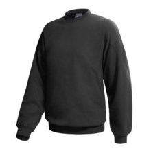 Hanes Ultimate Cotton Crew Fleece Sweatshirt  (For Men and Women) in Black - 2nds